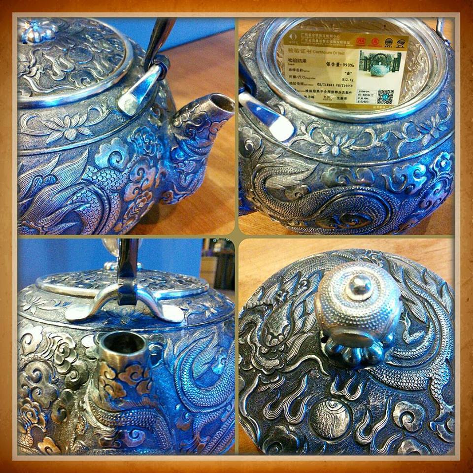 SILVER TEA KETTLE / TEAPOT