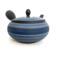 Kyusu Japanese Teapot - Blue Stripes - 260 ml - #526