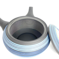 Kyusu Japanese Teapot - Blue Stripes - 260 ml - #526
