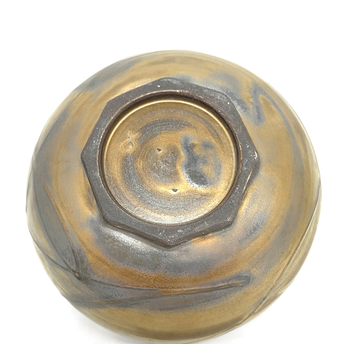 Matcha Bowl  - Black and Gold Yohen - 90