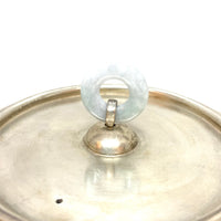 Pure Silver 999 Kettle - Peony with Jade Handle - 950 ml