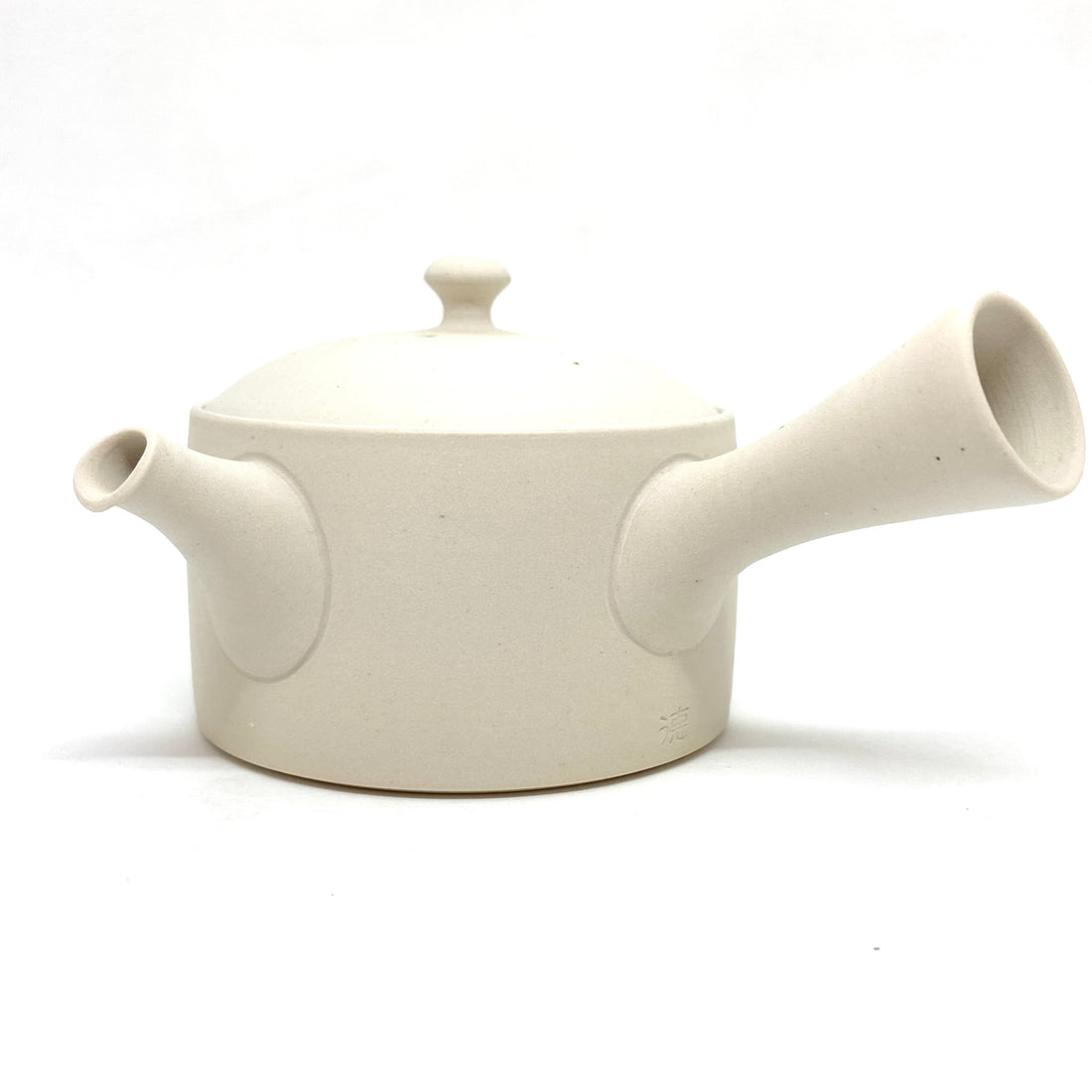 Kyusu Japanese Teapot - White Clay - Hira Shikaku - 210ml - #309