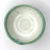 Matcha Bowl  - Green And Purple Glaze - 1543