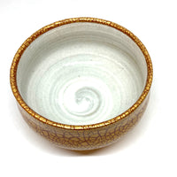 Matcha Bowl  -  Golden Crackle - Red - G