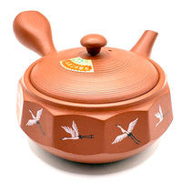 Kyusu Japanese Teapot - Cranes - 290ml #4055