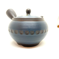 Kyusu Japanese Teapot - Blue chiseled - 260ml - #527