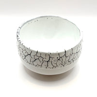 Matcha Bowl - White Crackles - #912