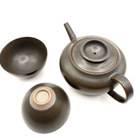Tea Set - Three Piece - Deep Brown