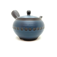 Kyusu Japanese Teapot - Blue chiseled - 260ml - #527