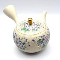 Kyusu Japanese Teapot - Violets - 320ml #2503