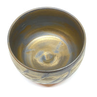 Matcha Bowl  - Black and Gold Yohen - 90