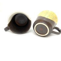 Japanese Tea Cup Set - Two Pieces - Red and Green - 932