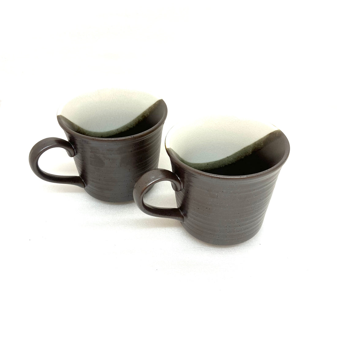 Japanese Tea Cup Set - Two Pieces - Red and Green - 932