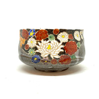 Matcha Bowl - Chrysanthemum and Roses - 860