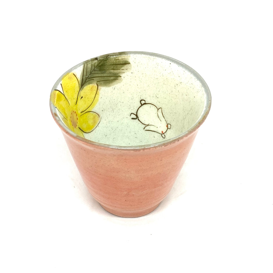 Japanese Tea Cup - Bunny - Pink