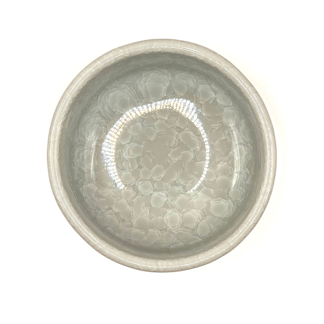 Matcha Bowl - Grey Crackle - #715