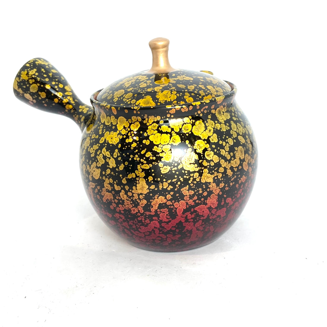 Kyusu Japanese Teapot - Lacquer Tenmoku 3 piece set - 150ml