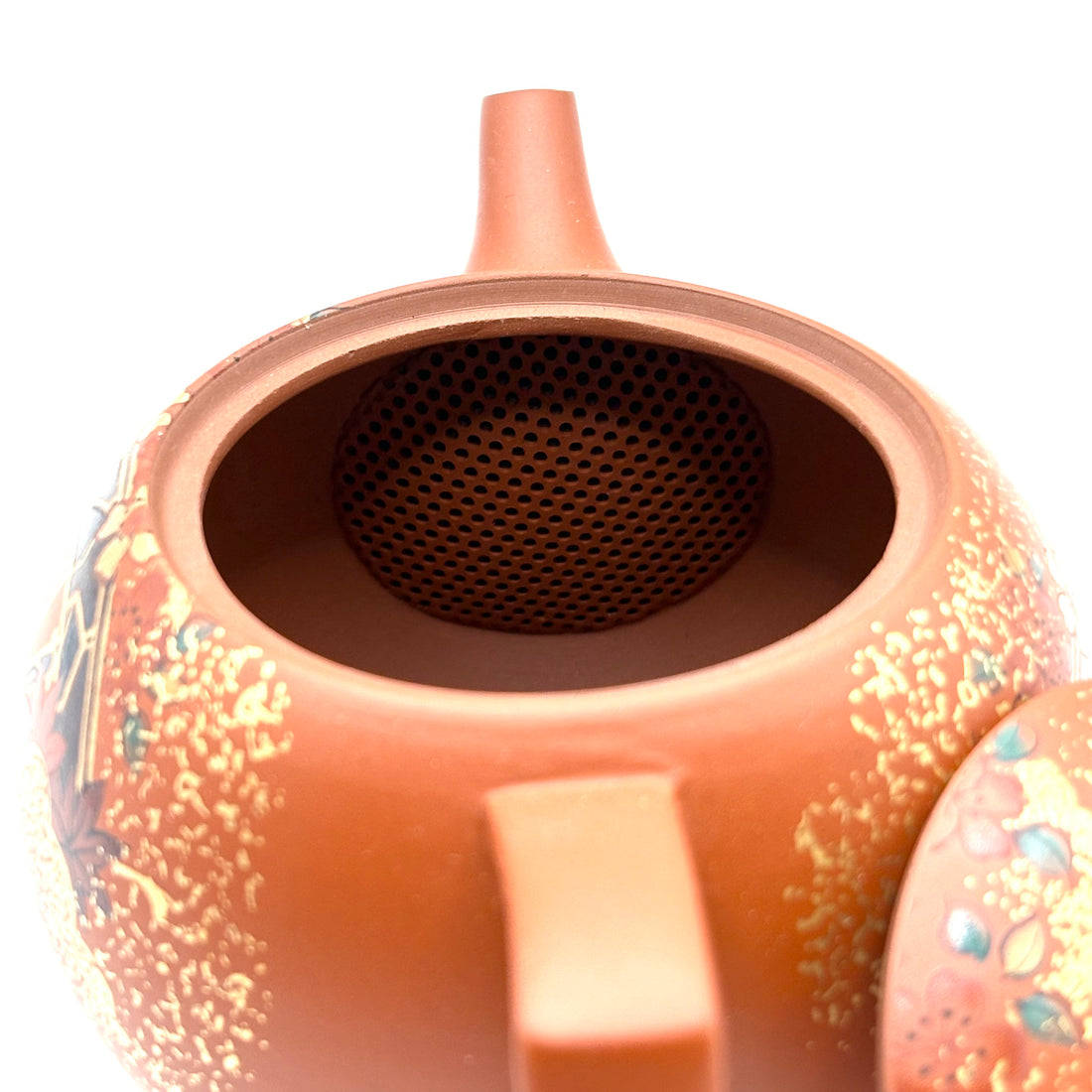 Kyusu Japanese Teapot - Genji Guruma Vermillion -200 ml - #1706