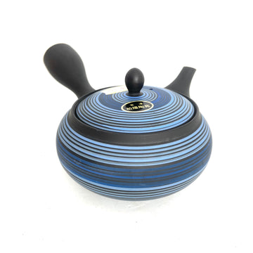 Kyusu Japanese Teapot - Blue Stripes - 260 ml - #526