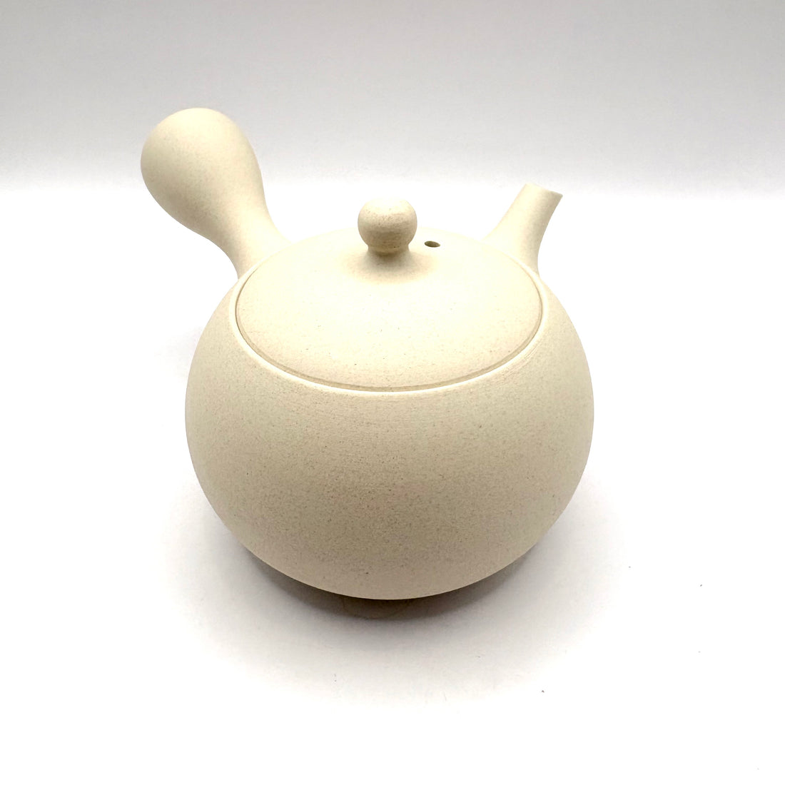 Kyusu Japanese Teapot - White Marugata - 200 ml - #207