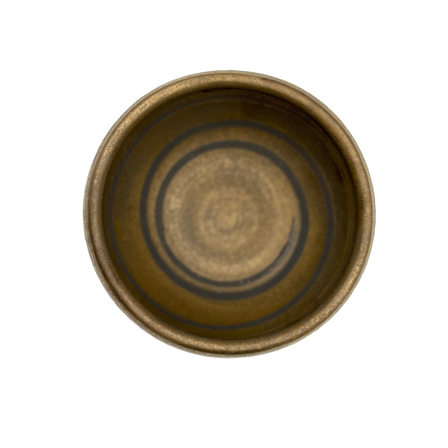 Matcha Bowl - Aged Bronze Glaze -  #494