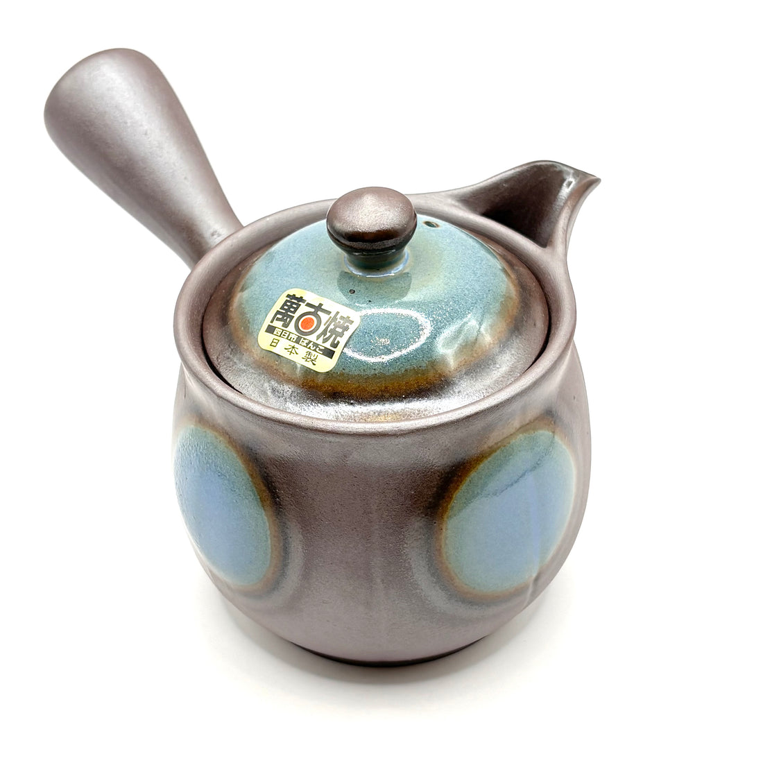 Kyusu Japanese Teapot - Banko Ware with Light Blue - 290ml #705