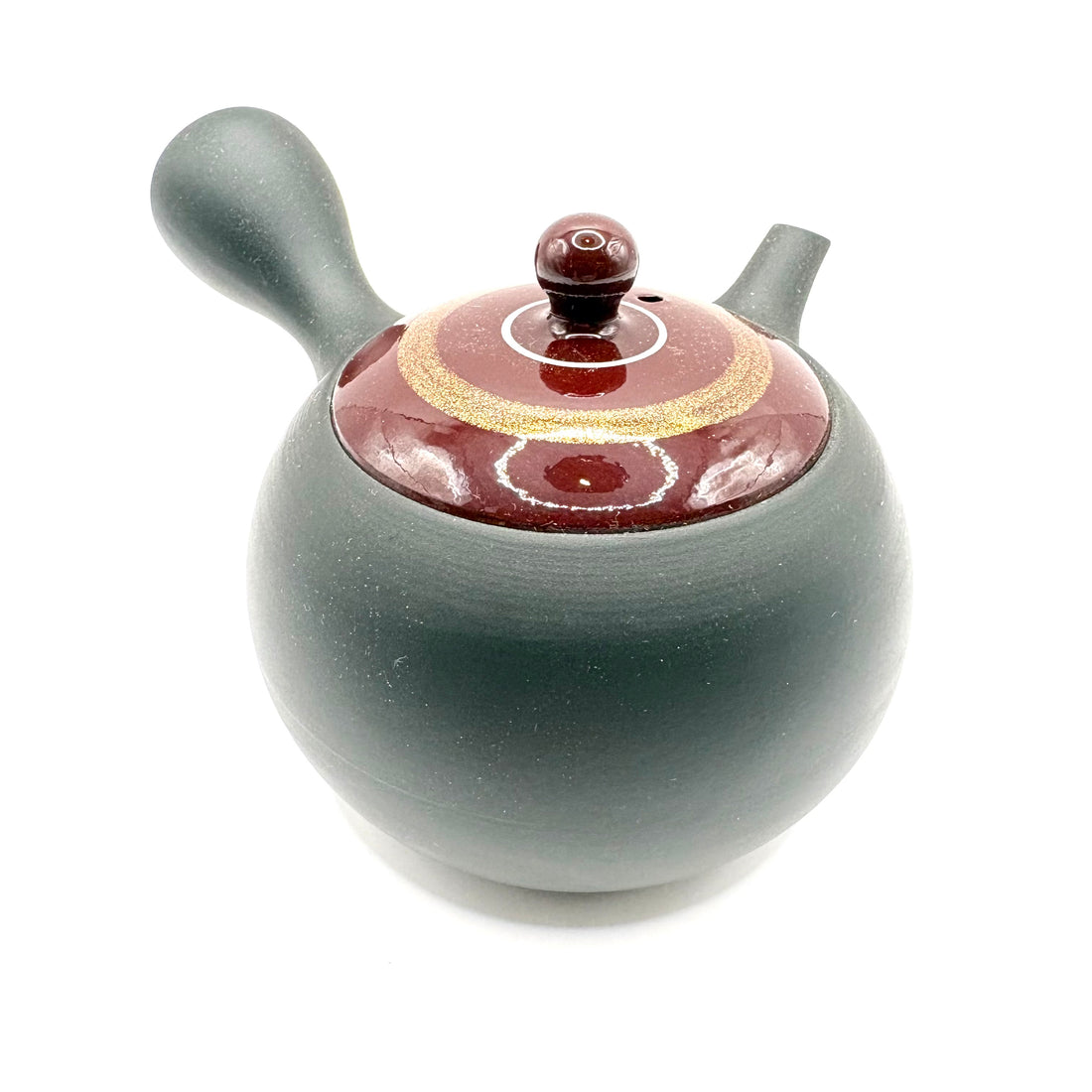 Kyusu Japanese Teapot - Red and Gold - 200ml- #116