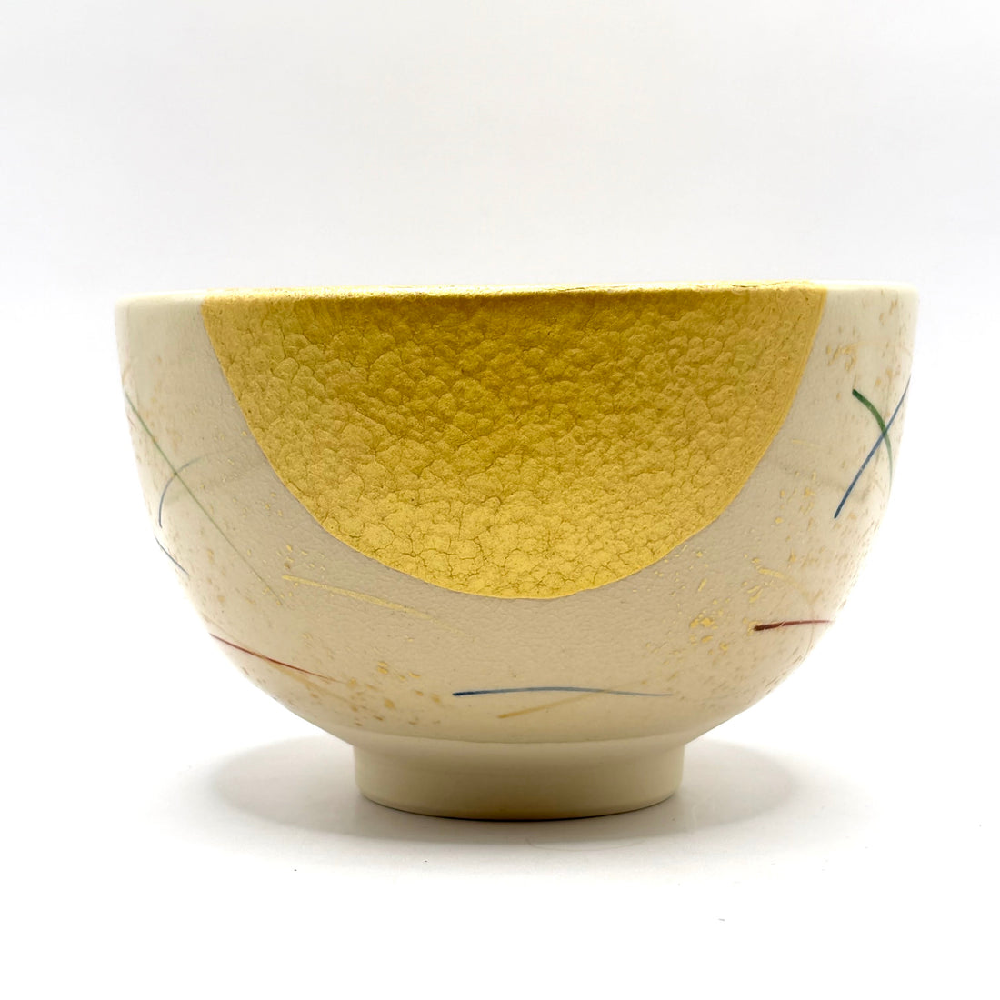 Matcha Bowl  -  Ninsei Moon and Pampas Grass - #750