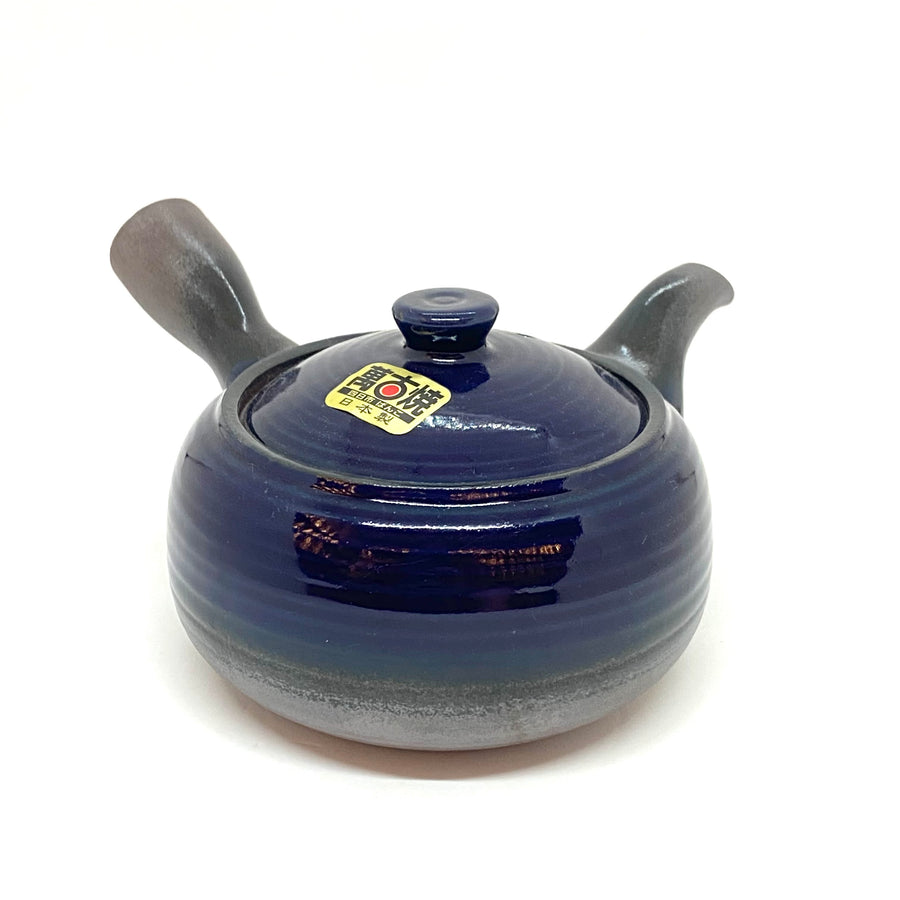 Kyusu Japanese Teapot - Banko Blue Round- 350ml  - #17