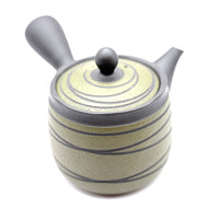 Kyusu Japanese Teapot -  Green Stripes - 300ml - #522