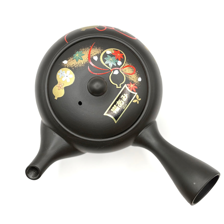 Kyusu Japanese Teapot -  Lucky Gourds - 430ml - #3028