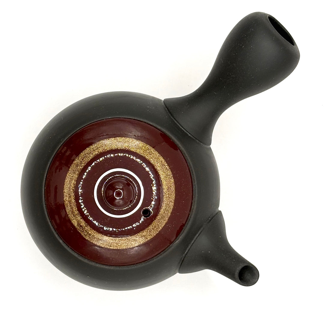 Kyusu Japanese Teapot - Red and Gold - 200ml- #116