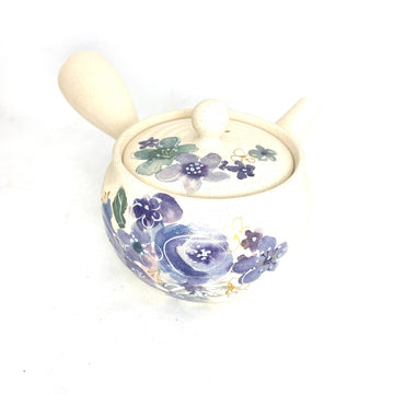 Kyusu Japanese Teapot - Floral - 350 ml - #3044