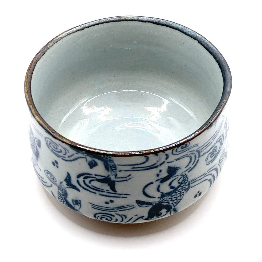 Matcha Bowl  - Koi Fish - 88-G02