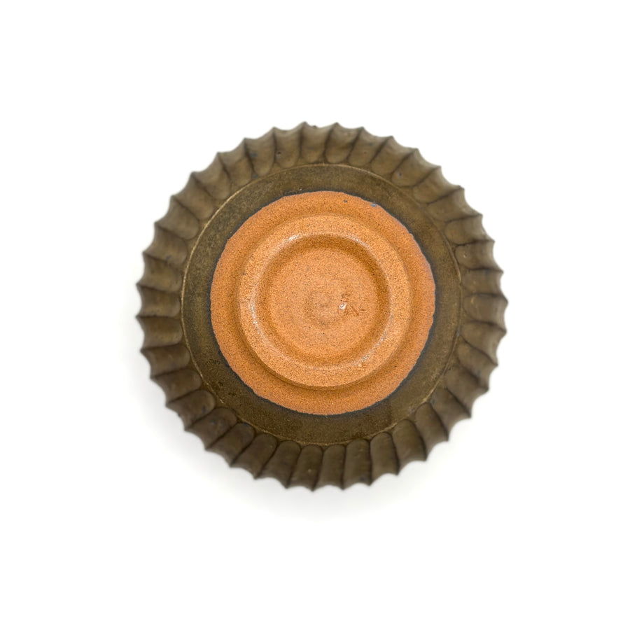 Matcha Bowl - Aged Bronze Glaze -  #494