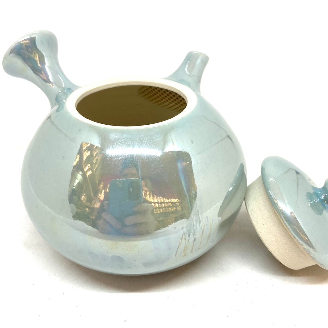 Kyusu Japanese Teapot - Blue Pearl - 130ml  - #39