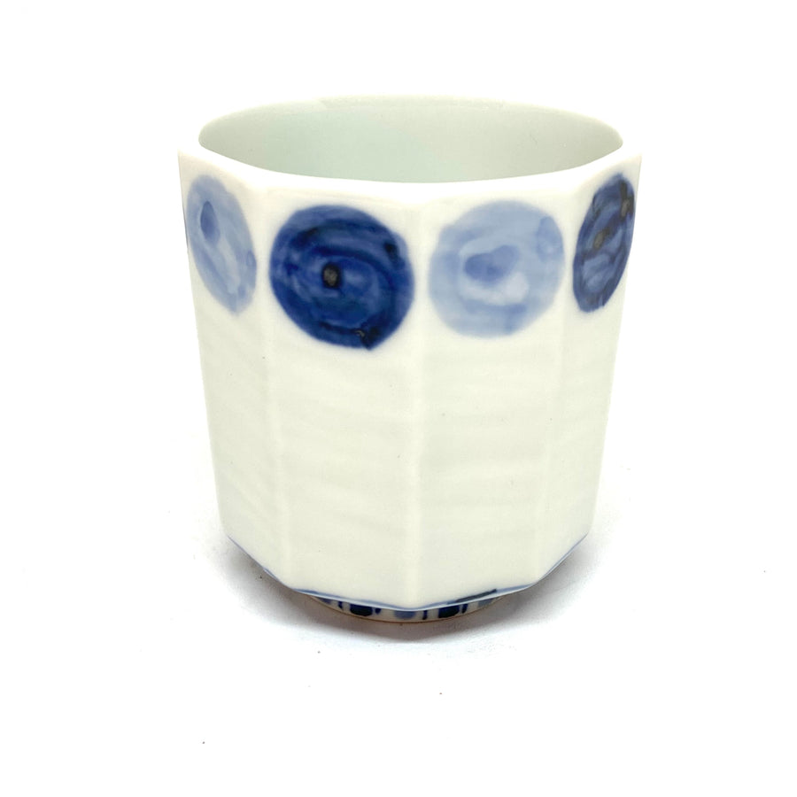 Japanese Tea Cup - Blue Dots