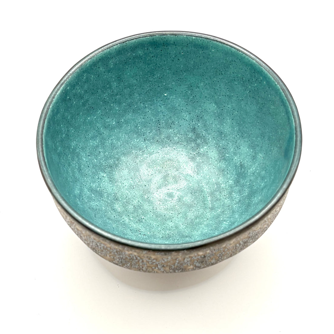 Matcha Bowl  -  Teal Meteorite - #4175