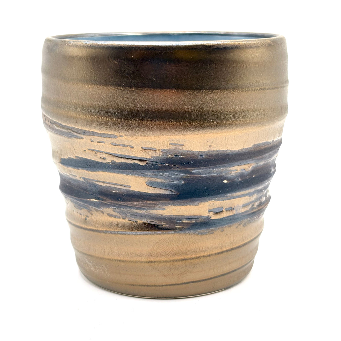 Japanese Tea Cup - Metallic Brush Stroke
