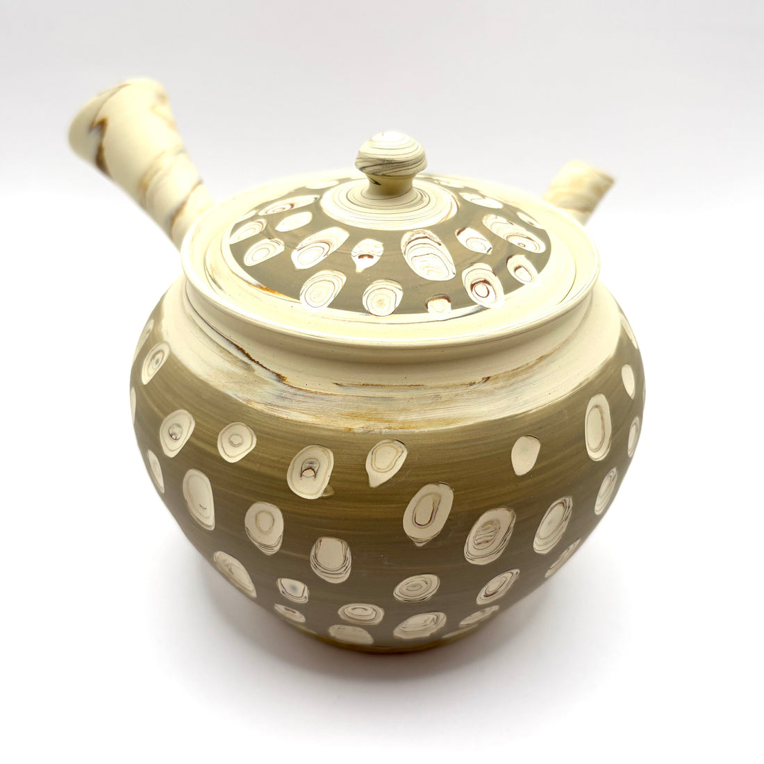 Japanese Kyusu Tea Set - Three Piece - Nerikomi #98