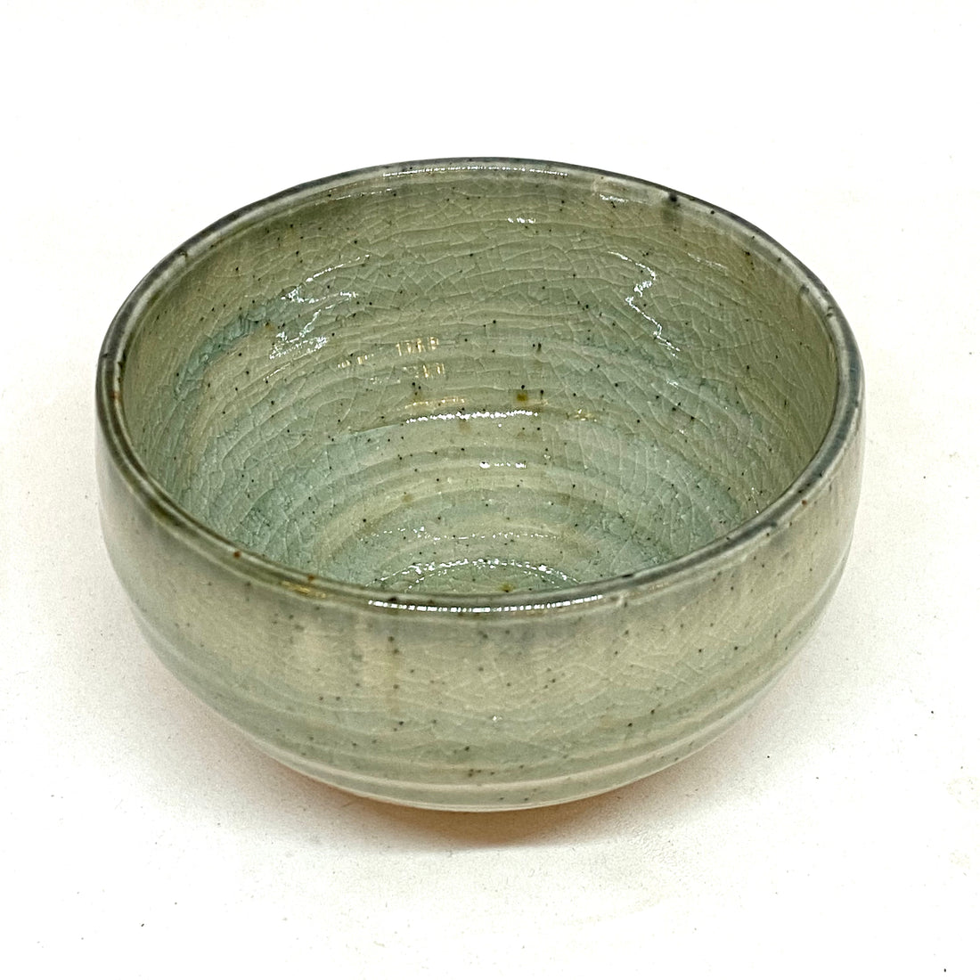 Japanese Tea Cup - Crackled Green