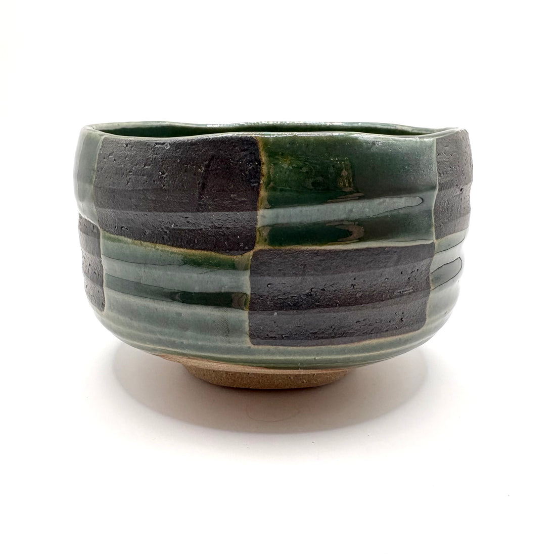 Matcha Bowl  - Checkered Oribe - #333