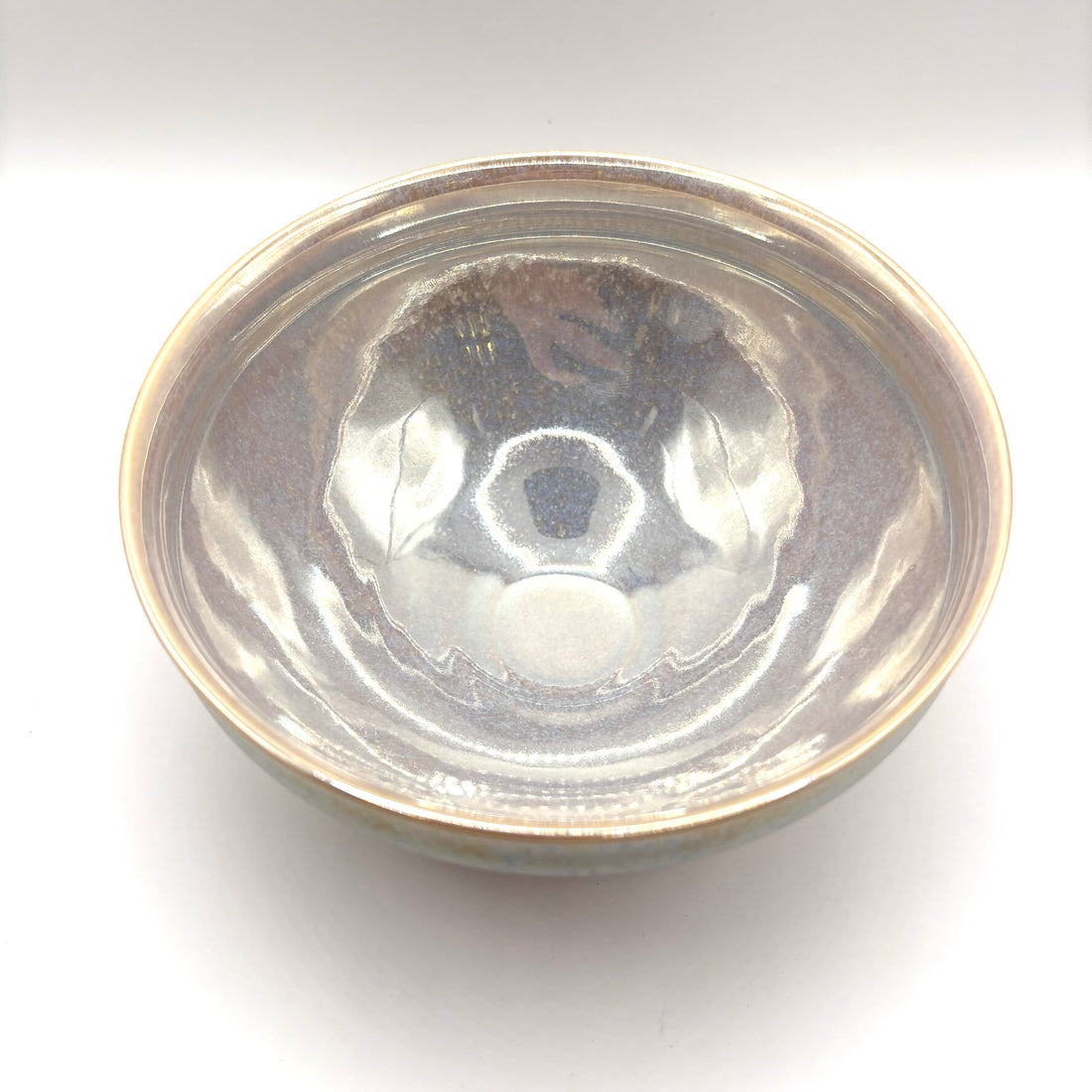 Matcha Bowl  - Pearlescent Tenmoku -C