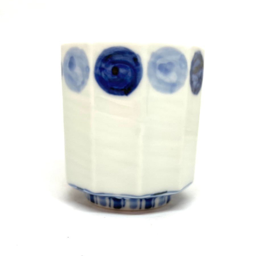 Japanese Tea Cup - Blue Dots