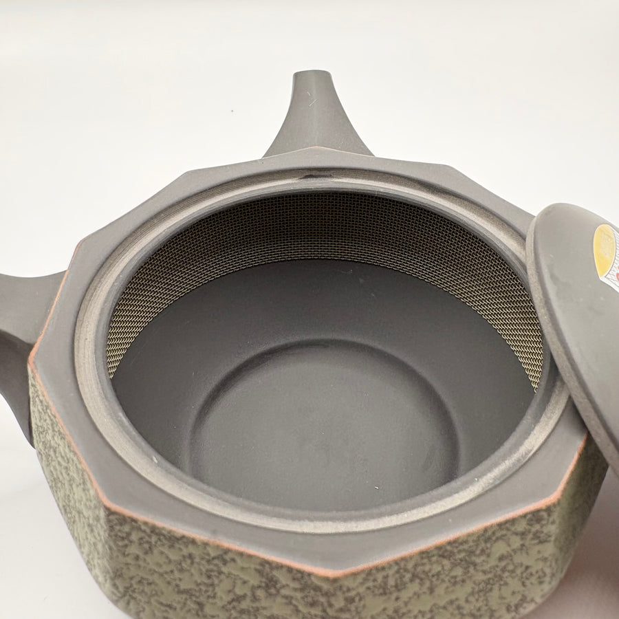 Kyusu Japanese Teapot -  Green  Decagon- 350ml - #538