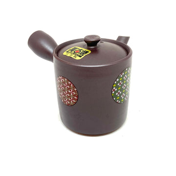 Kyusu Japanese Teapot - Banko Plum Temari- 190ml - #7