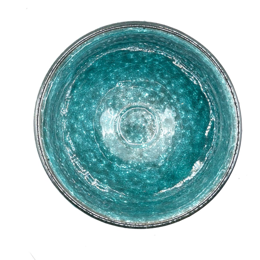 Matcha Bowl  - Teal - Tenmoku - #1520