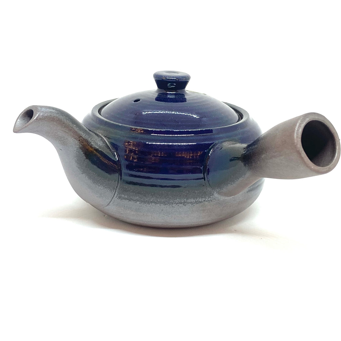 Kyusu Japanese Teapot - Banko Blue Round- 350ml  - #17