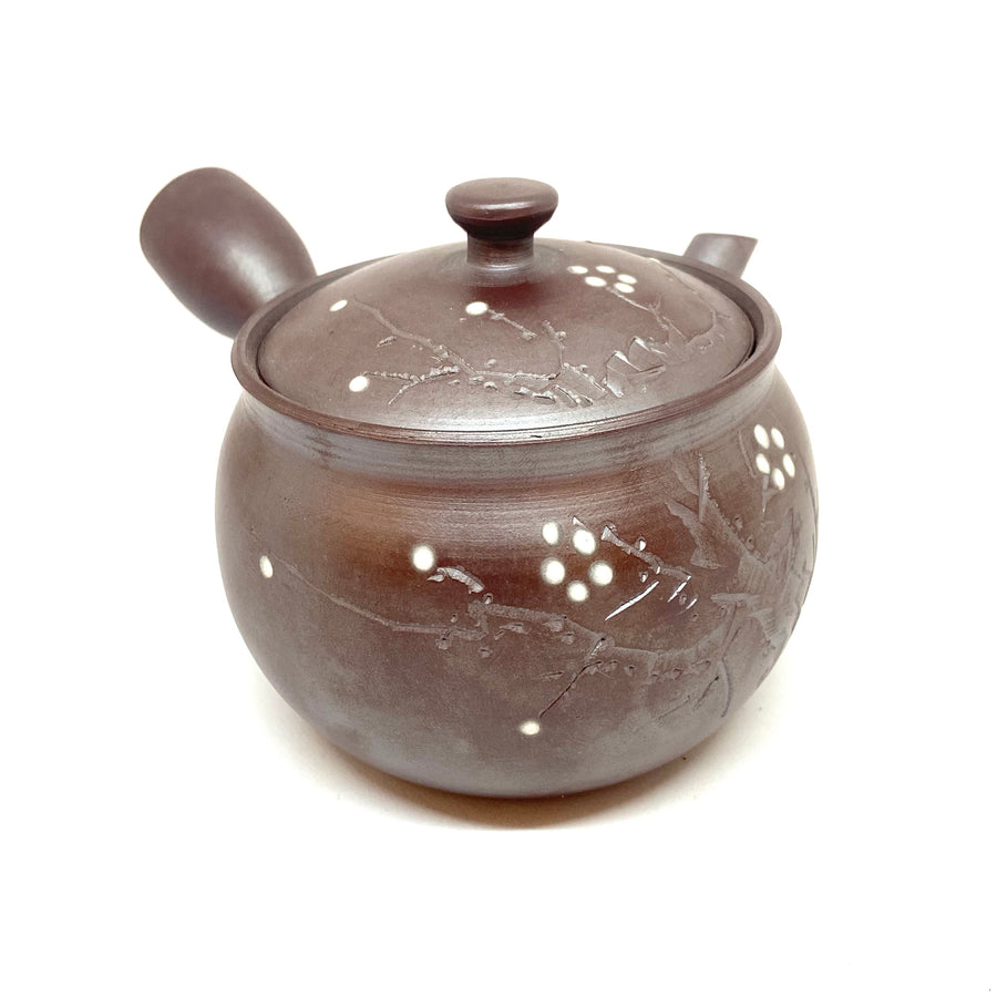 Kyusu Japanese Teapot - Banko Plum Blossoms- 200 ml - #M1170