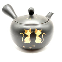 Kyusu Japanese Teapot - Two Cats - 360ml - #4084